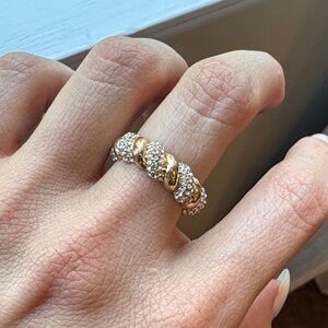 Elegant Gold and Silver Women's Ring